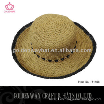 Nuevos sombreros de paja de la venta al por mayor del sombrero de paja 100%